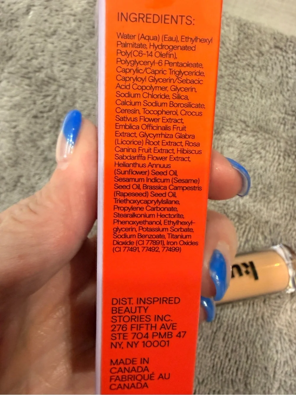 KULFI BEAUTY Main Match Crease-Proof Long-Wear Hydrating Concealer ROSE RUSH NIB